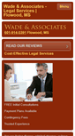 Mobile Screenshot of lawofficeofdavidwade.net